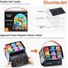 Shuttle Art Brush Tip Alcohol Markers, Dual Tip Brush & Fine Tip Art Marker Set, 24 Colors Marker Pens with Case Perfect for Illustration Kids Students Adults Coloring Sketching(89 Colors)