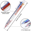 Shuttle Art Multicolor Pens, 46 Pack 6-in-1 0.7mm Retractable Ballpoint Pens for Office School Supplies Students Children Gift(50)